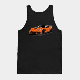 Corvette ZR1 (Orange) Tank Top